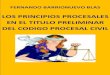 Los Principios Procesales en El Título Preliminar Del Código Procesal Civil
