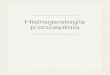 Hidrogeología (conceptos)