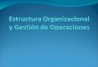 Estructura Organizacional y Gestión de Operaciones