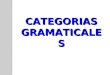 CATEGORIA GRAMATICALES (1)