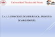 Principios de Hidraulica Principio Arquimedes