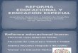 Reforma Educacional y Nee