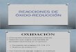 Oxidaciones y Reducciones en QO