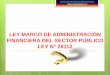 LEY MARCO DE ADMINISTRACIÓN  FINANCIERA DEL SP _Ley28112_PPT.pdf