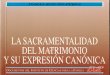 La Sacramentalidad Del Matrimonio y Su Expresión Canonica - Tomas Rincon-Pérez