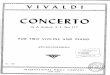 Vivaldi Concierto Two Violins a Moll