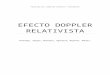 Efecto Doppler relativista y aplicaciones