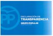 Declaración de transparencia - Esperanza Aguirre Gil de Biedma