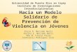 Hacia un Modelo Solidario de Prevención de Violencia en Jóvenes