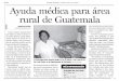 Ayuda médica para área rural de Guatemala