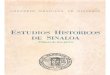 Congreso Mexicano de Historia - Estudios Historicos de Sinaloa 1960 (Primera de Tres Partes)