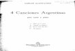 Canciones Argentinas [Guastavino]