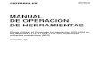 Manual de Operación de Herramientas CATERPILLAR