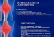 Rheumatoid Arthritis Presentation