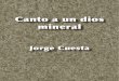 Canto a un dios mineral- Jorge Cuesta