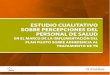 ESTUDIO CUALITATIVO SOBRE PERCEPCIONES DEL PERSONAL DE SALUD