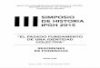 III SIMPOSIO DE HISTORIA: "El Pasado, Fundamento de una identidad Colectiva" - resumenes