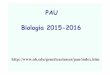 Biologia 2015-2016 PAU