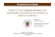 Tema 1.2 - Gramática de atributos y tabla de símbolos
