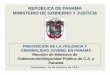 REPÚBLICA DE PANAMA MINISTERIO DE GOBIERNO Y JUSTICIA 