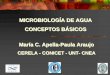 María C. Apella-Paula Araujo MICROBIOLOGÍA DE AGUA 