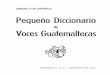 Pequeño Diccionario de Voces Guatemaltecas