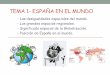 Tema 1 - Geografía 2º  Bachillerato - España en el mundo