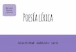 Poesía lírica- Selectividad- Andalucía- Latín