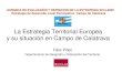 Félix Pillet - La Estrategia Territorial Europea y su situación en Campo de Calatrava