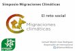 Samuel Martín-Sosa "El reto social de las Migraciones Climáticas"
