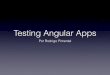 Probando aplicaciones AngularJS