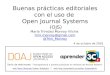 Buenas prácticas editoriales con el uso de  Open Journal Systems (OJS)
