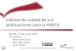 Indicios de calidad de sus publicaciones para la ANECA (2015)