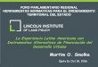 La Experiencia Latino Americana con Instrumentos Alternativos de Financiaci³n del Desarrollo Urbano