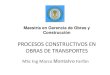 procesos constructivos en obras de transporte