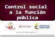 Presentación del Seminario sobre Control Social de la Escuela de Gestión Pública y Participación Ciudadana de Norte de SantanderSeminario sobre Control Social de la Escuela de