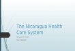 The Nicaraguan health system
