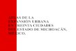 Atlas de la Expansión Urbana  en Michoacan
