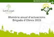 Memòria 2015 brigada municipal de Sant Cugat del Vallès