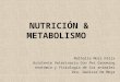 Nutrición & metabolismo