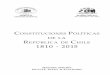 Constitución Política del Estado de Chile  (CPE) Años 1810 al  2015