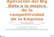 Aplicación del Big Data a la mejora de la competitividad de la empresa