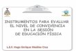 INSTRUMENTOS DE EVALUACIÓN DEL NIVEL DE CONVIVENCIA EN EDUCACIÓN FÍSICA