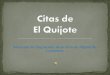 Citas de El Quijote