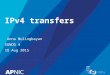IPv4 transfer presentation, SGNOG4