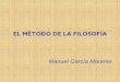 Los métodos de la filosofía, García Morente