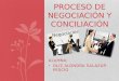 Proceso de Negociación y Conciliación