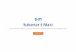 Sukumar S Mani - Online Portfolio Presentation