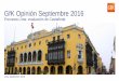 GfK Opinión Septiembre 2016 Informe especial sobre el alcalde de Lima, Luis Castañeda