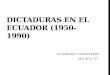 Dictaduras en el ecuador (1950 1990)